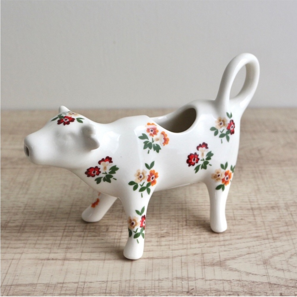 🌸 Pioneer Woman Fall Flower Posey Cow Creamer